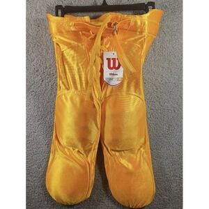 NWT Wilson Youth L‎ Large (30-32) Redi-Play Football Pants w/ Pads Yellow Gold